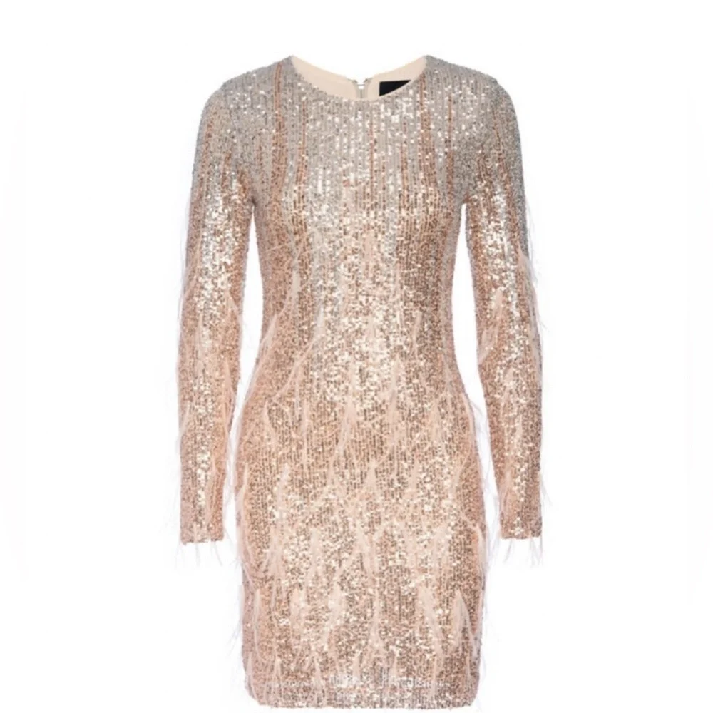 Le Superbe Babylon twiggy Elegant Sequin Dress size large - Picture 7 of 11